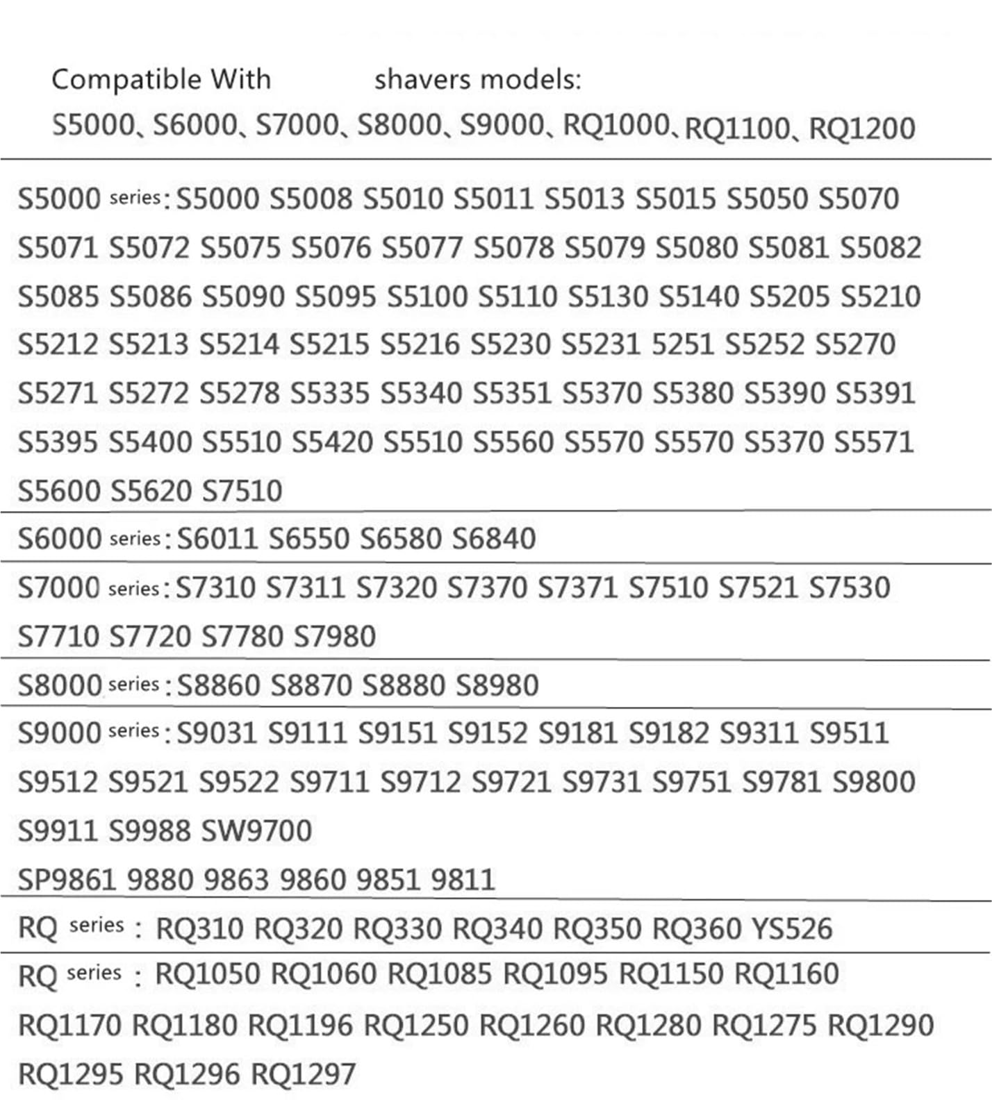 Compatible For Philips, Norelco RQ1000,RQ1100,RQ1200,S5000,S9000,S7000,S6000,S8000 Series Nose Ear Eyebrow Trimmer Replace Shaver Razor Blade Assembly Beauty and Personal Care IUQATSDV