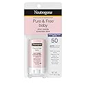 Neutrogena Pure & Free Baby Mineral Sunscreen Stick with Broad Spectrum SPF 50 & Zinc Oxide, Water-Resistant, Hypoallergenic, Paraben-, Dye- Beauty & Personal Care Neutrogena