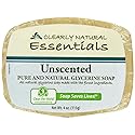 Clearly Naturals Unscented Glycerin Soap (12x4 Oz)12 Beauty & Personal Care Clearly Natural