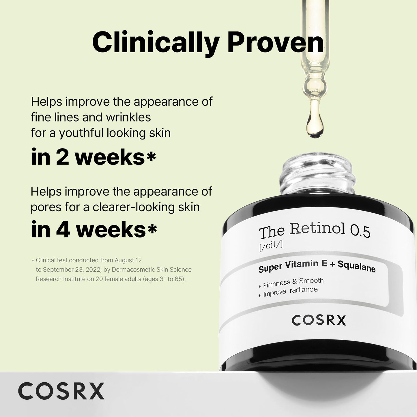 COSRX Retinol 0.5 Oil, Anti-aging Serum with 0.5% Retinoid Treatment for Face, Reduce Wrinkles, Fine Lines, Gentle Skincare for Day & Night, Not Beauty and Personal Care COSRX