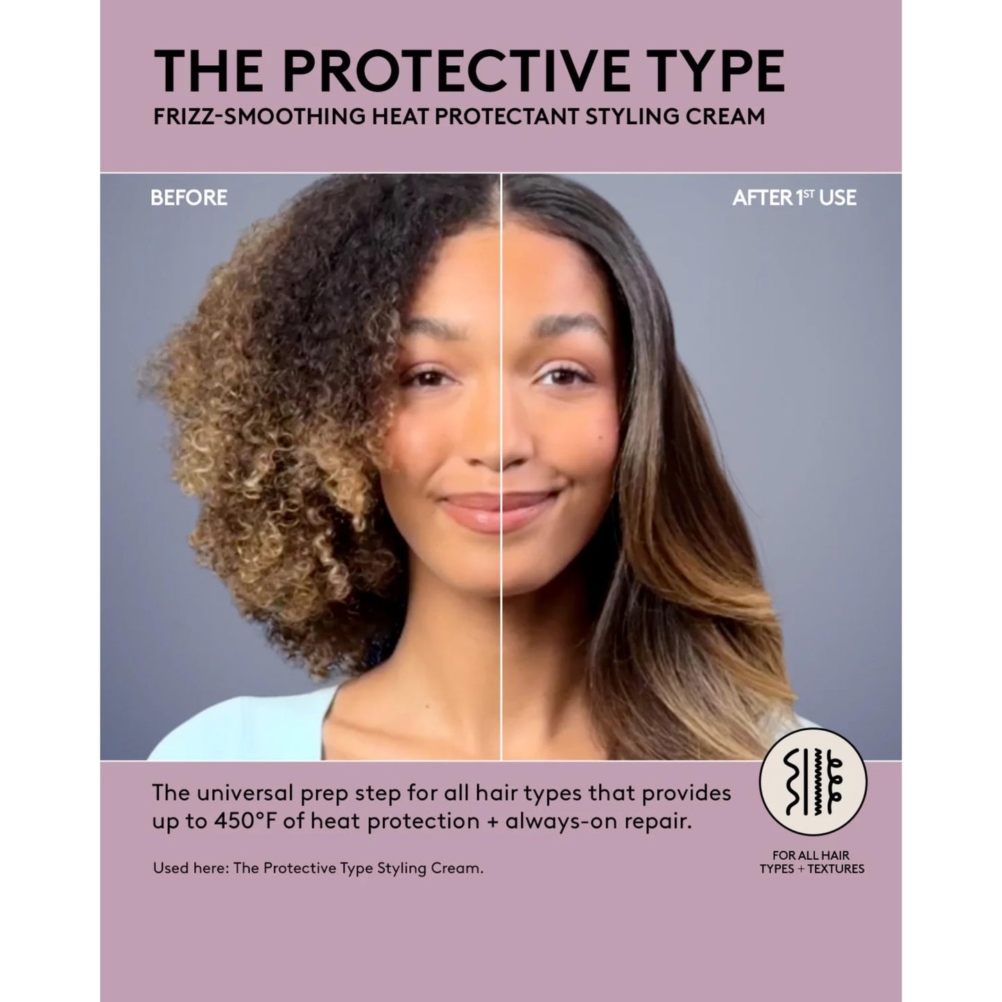 The Protective Type Frizz-Smoothing Heat Protectant Styling Cream Beauty & Personal Care FENTY BEAUTY