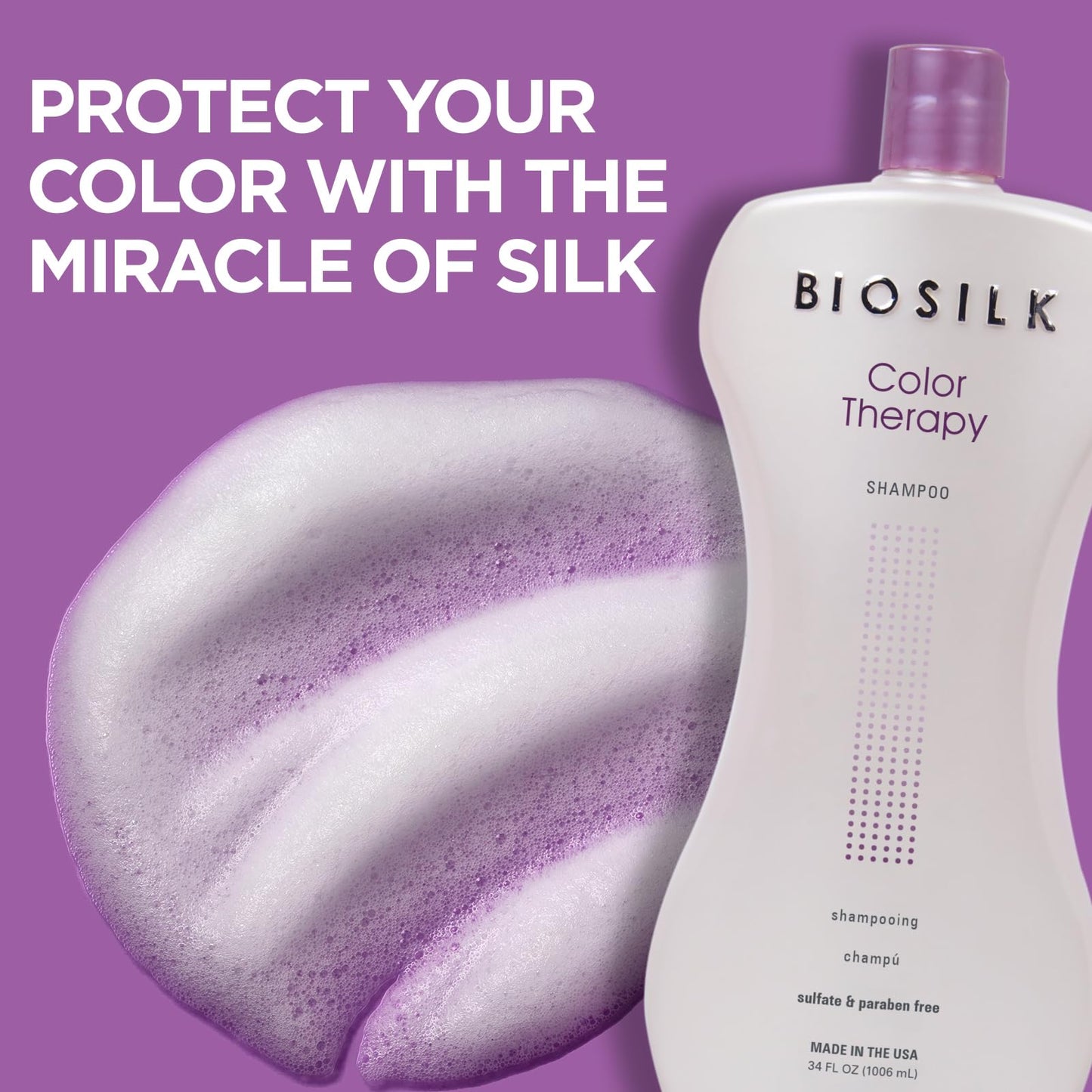 BioSilk Color Therapy Shampoo & Conditioner Duo, Gently Cleanses & Replenishes Moisture, Sulfate, Paraben, & Cruelty-Free, 34 Oz (Pack of 2) Beauty & Personal Care BioSilk