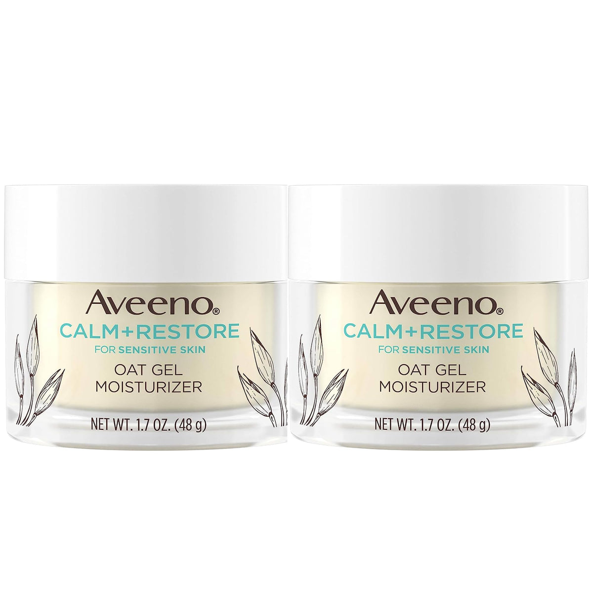 Aveeno Calm + Restore Triple Oat Hydrating Face Serum for Sensitive Skin Gentle and Lightweight Facial Serum to Smooth and Fortify Skin