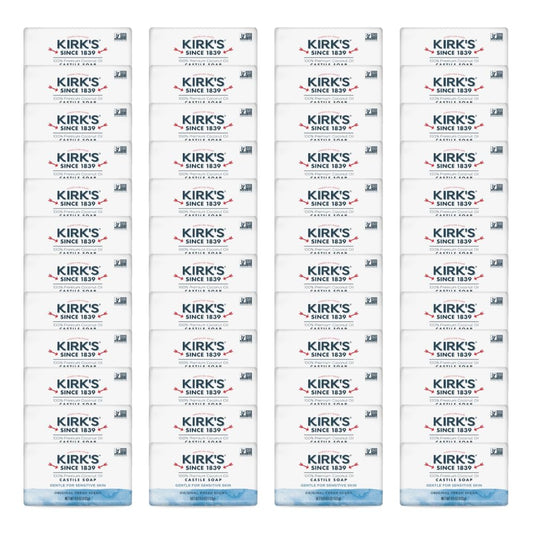 Kirk's Castile Bar Soap for Men, Women & Children - Made with Premium Coconut Oil, Sensitive Skin Formula, Vegan, Non GMO, Original Fresh Scent, 4 oz. Beauty & Personal Care Kirk's