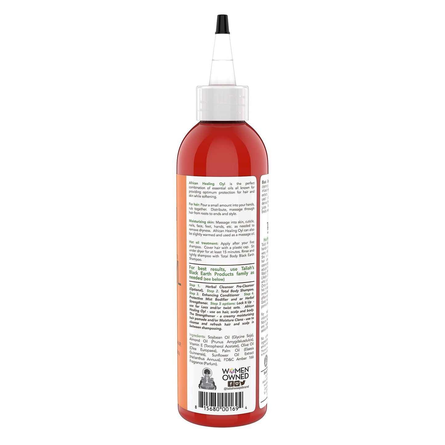 Taliah Waajid Black Earth Products African Healing Oyl | Total Body Oil | Softens, Moisturize, Coats, and Protects Hair & Skin | Infused with Vitamin Beauty & Personal Care Taliah Waajid black earth products