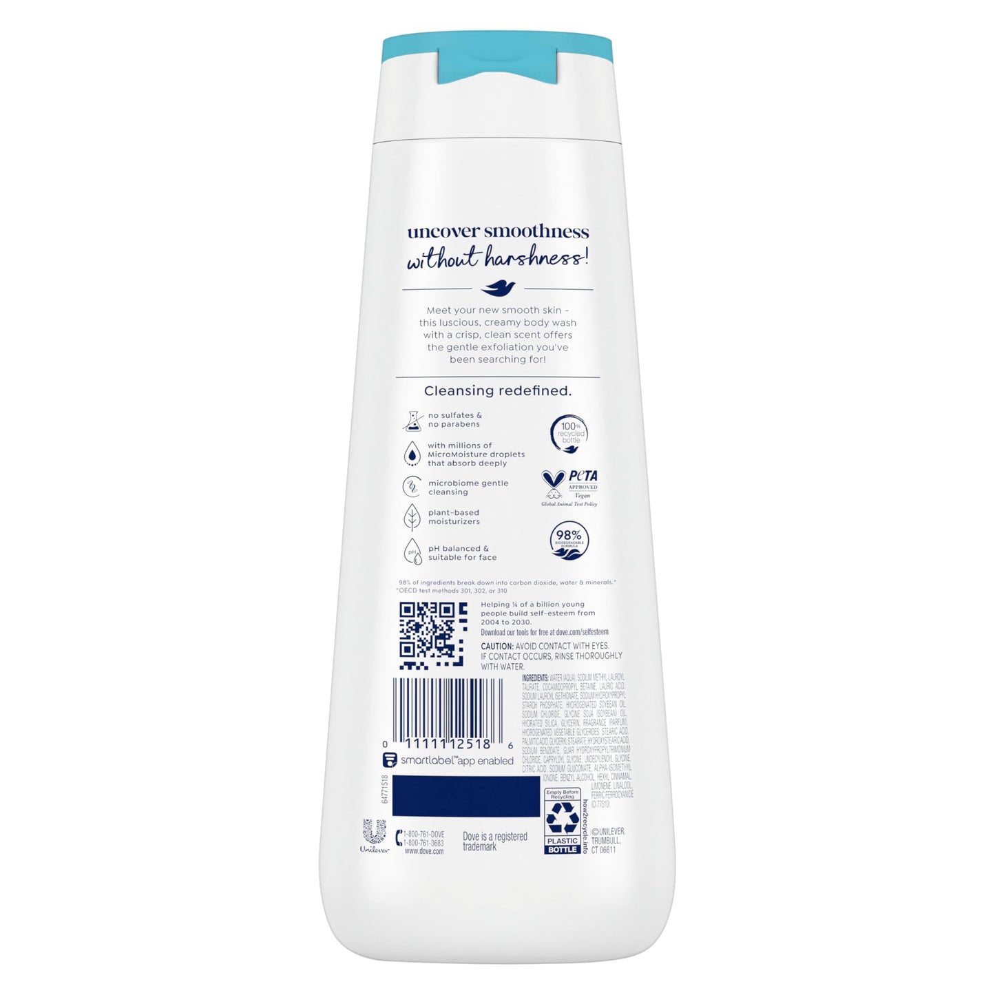 Dove Gentle Exfoliating Nourishment with Nutrium Moisture Body Wash 24 oz (Pack of 6) Beauty & Personal Care Dove