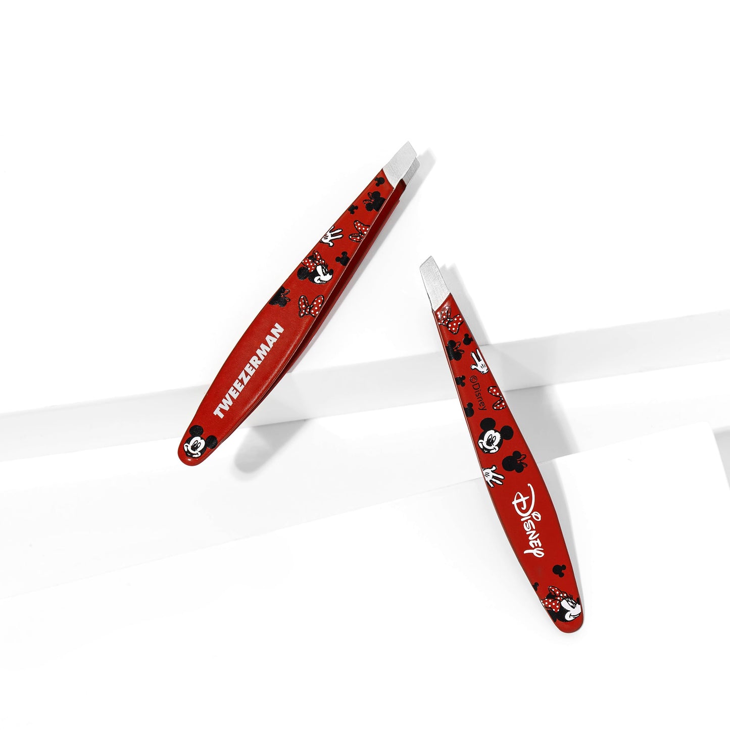 Tweezerman Disney's Mickey Mouse & Minnie Mouse We Got Ears Mini Slant Tweezer - Tweezers for Eyebrows, Travel Tweezers for Eyebrows, Facial Hair Beauty & Personal Care Tweezerman