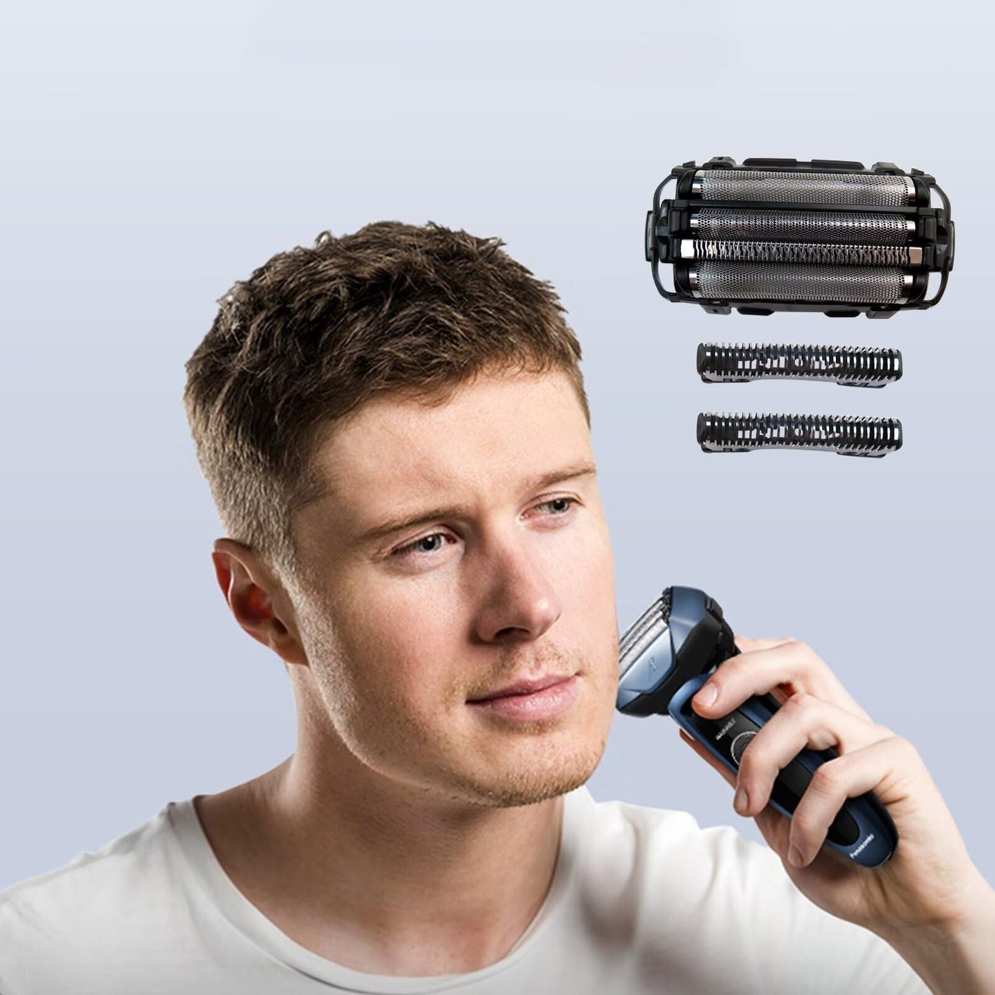 INGQI Upgraded 4-Blade WES9025PC Replacement Shaver Outer Foil/Inner Blade, ES-LA93/LA63 for Panasonic Beauty and Personal Care INGQI