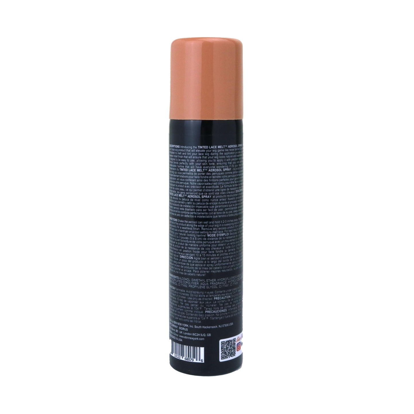 EBIN NEW YORK Wonder Lace Bond Tinted Lace Melt Aerosol Spray - Light Warm Brown 3.38oz/ 100ml - Quick Dry No Transfer Formula, Humid Resistant Beauty & Personal Care EBIN NEW YORK