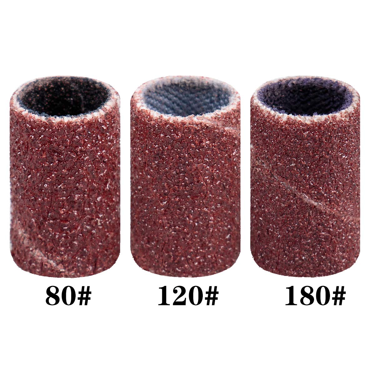Subay Professional Nail Art Drill Bits Set 6PCS 3/32inch, Sanding Bands 300PCS #80#120#180 for Acrylic, Gel Nails, Dip Powder Nails and Manicure Beauty & Personal Care SUBAY
