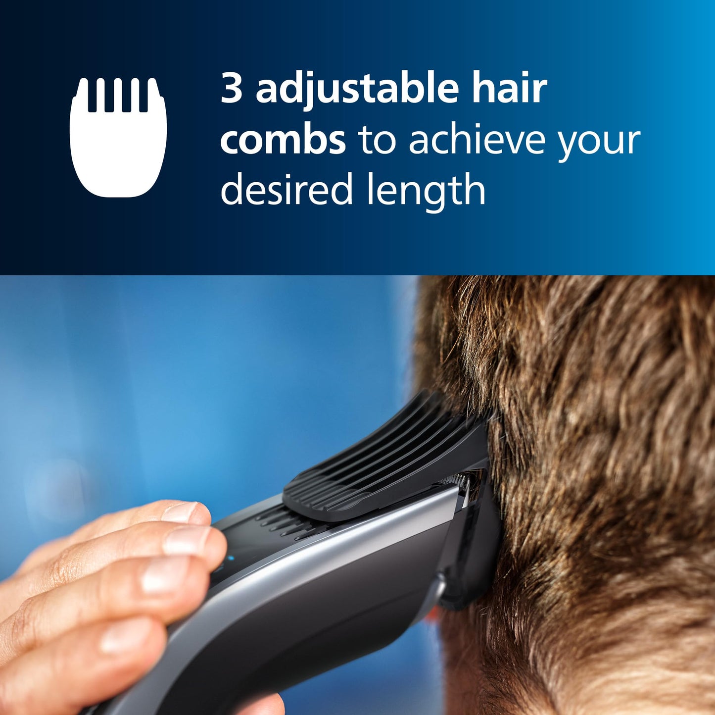 Norelco Philips Hair Clipper 9000 Series, Hair Trimmer, Auto Turbo, Dual Cut Technology, Motorized Combs, 400 Length Settings, 120 Min. Runtime, Zero Beauty and Personal Care Norelco