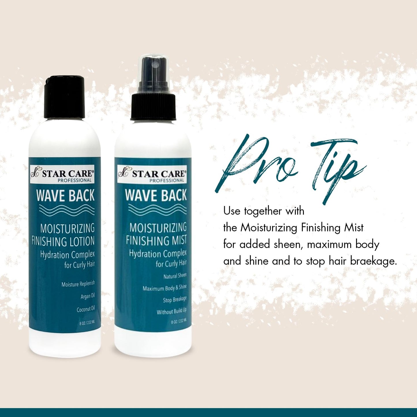 STAR CARE Wave Back Curl Lotion & Mist Set Curl Defining Leave-In Lotion, Enhancing Finishing Mist for Curly & Wavy Hair, Anti-Frizz Hydrating Bundle Beauty & Personal Care STAR CARE