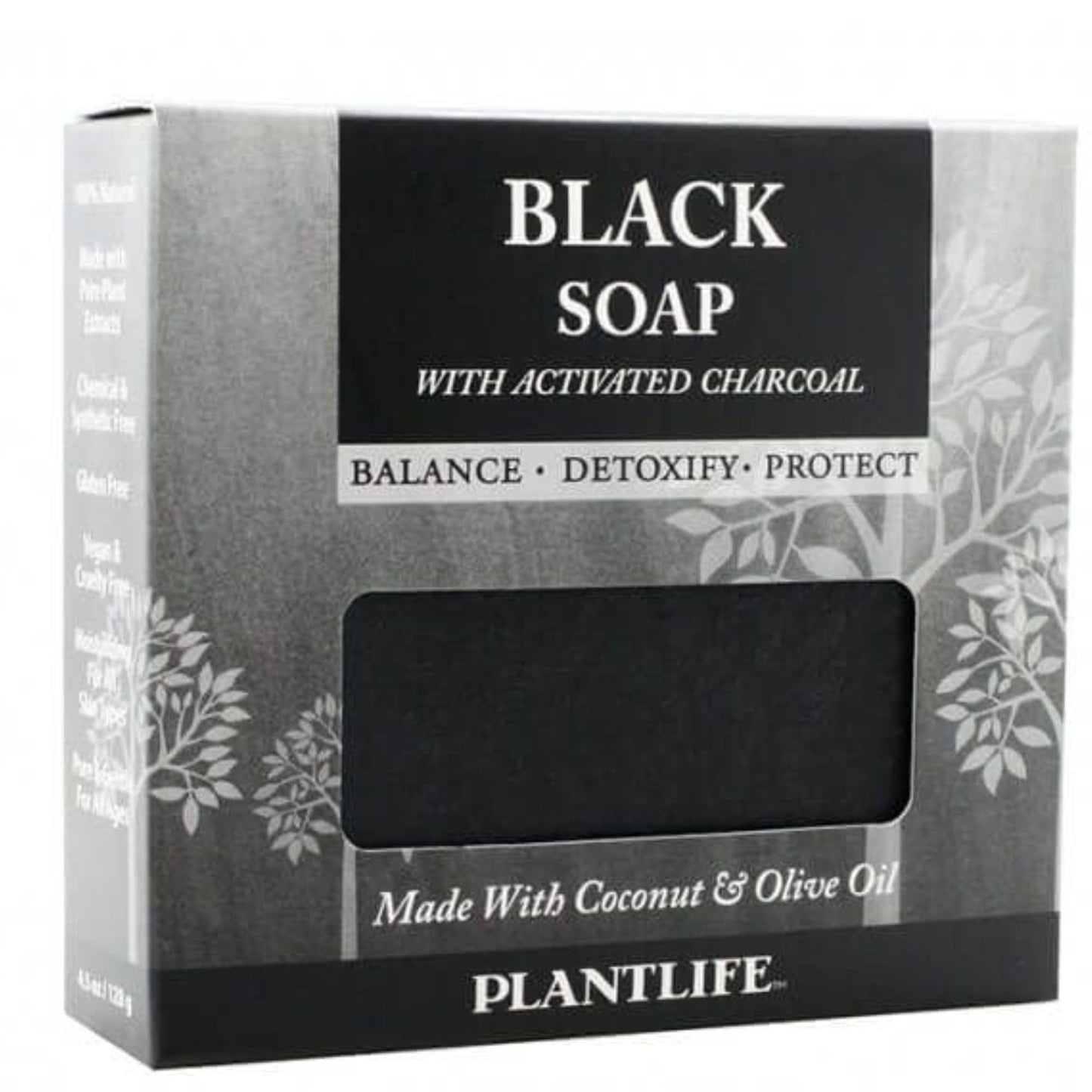 Plantlife Black Bar Soap - Moisturizing and Soothing Soap for Your Skin - Hand Crafted Using Plant-Based Ingredients - Made in California 4.5oz Bar Beauty & Personal Care Plantlife