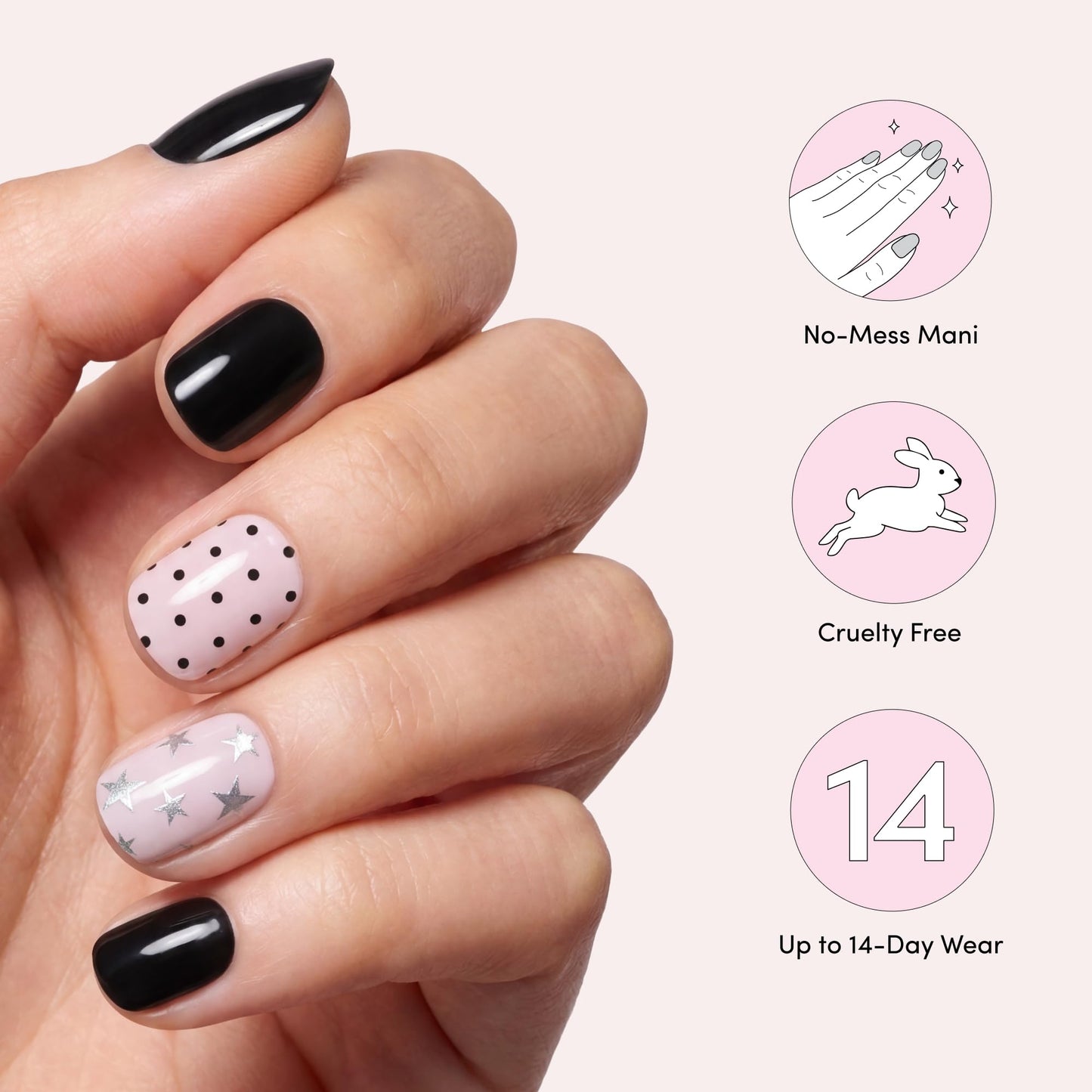 Dashing Diva Gloss Nail Strips - Matchy Matchy - UV Free, Chip Resistant, Long Lasting Gel Stickers - Contains 32 Wraps, 1 Prep Pad, 1 File Beauty and Personal Care Dashing Diva
