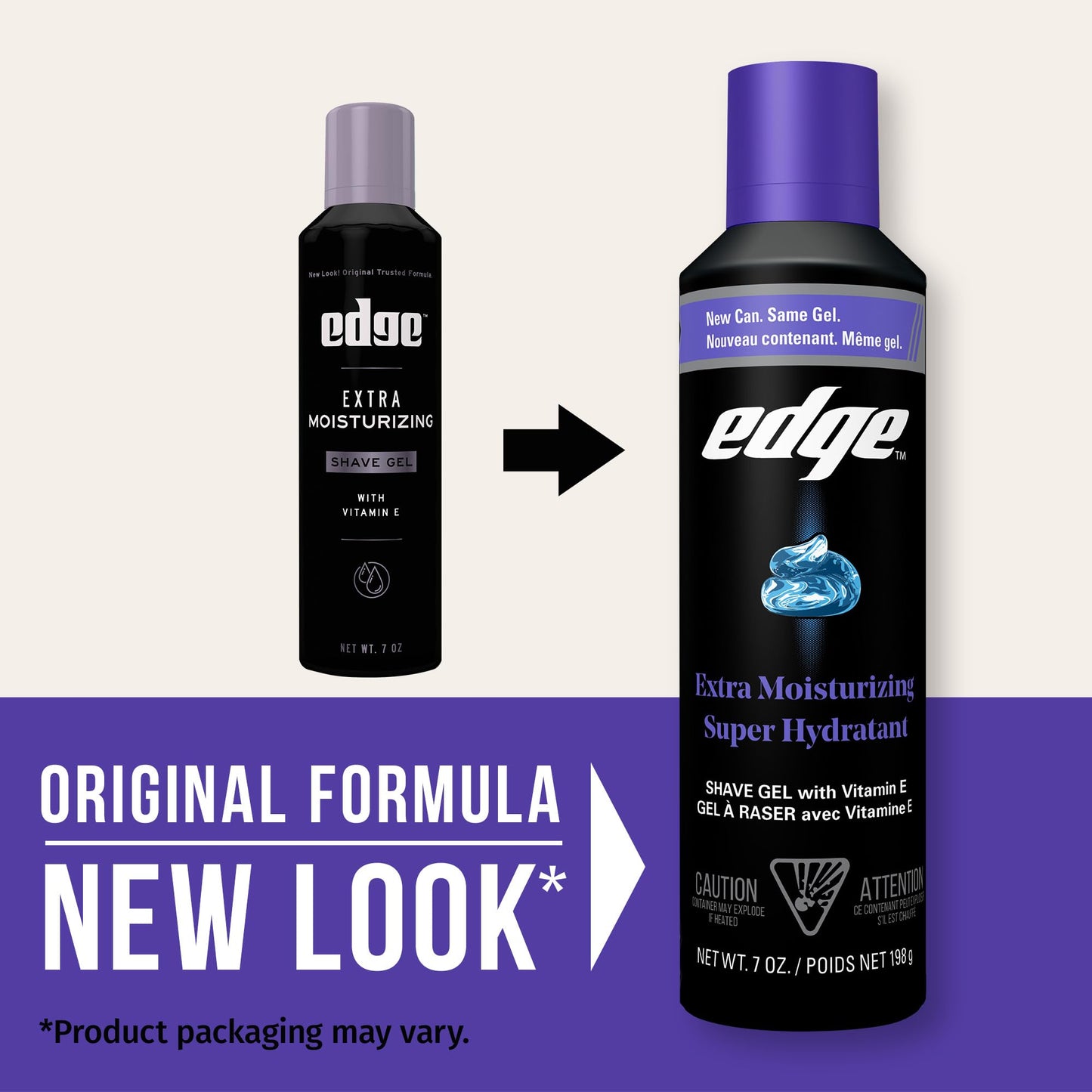 Edge Shaving Gel for Men, Extra Moisturizing with Vitamin E, (6 Pack) - Shave Gel For Men That Moisturizes, Protects and Soothes To Help Reduce Skin Beauty and Personal Care Edge