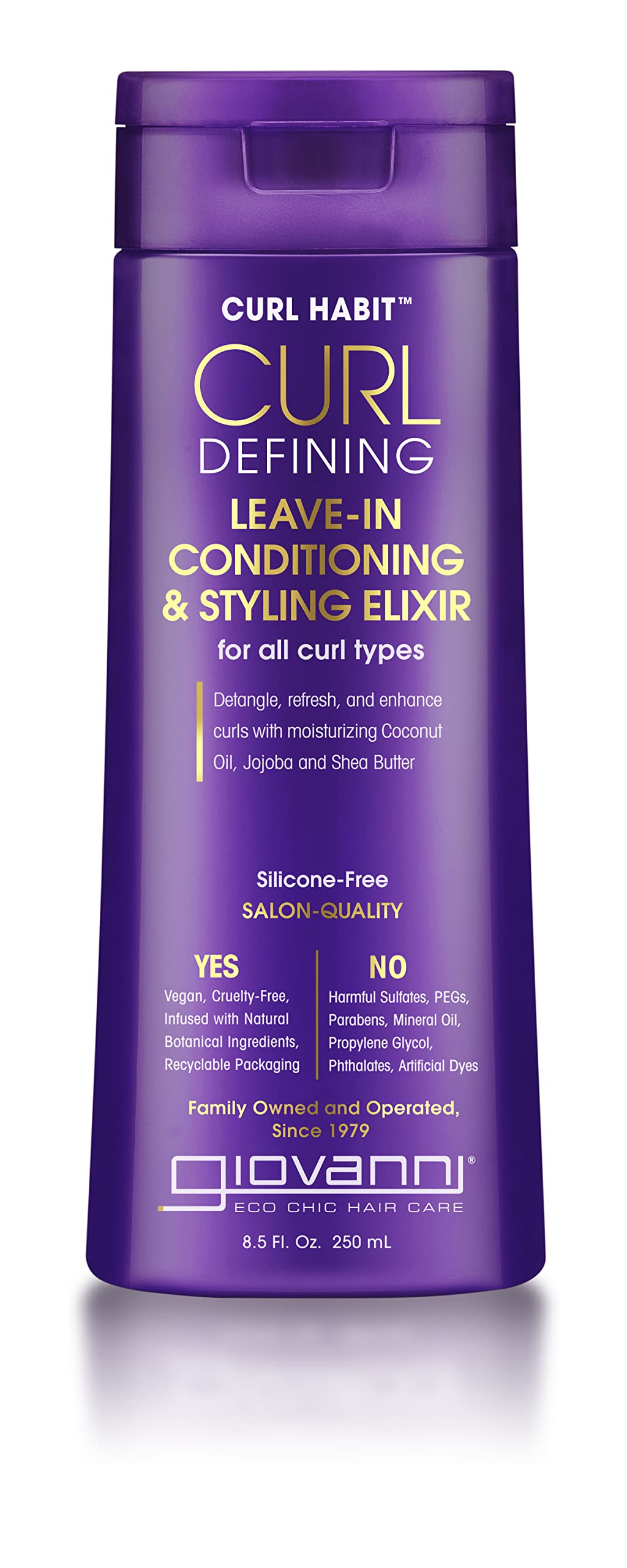 GIOVANNI Curl Habit Curl Defining Leave-In Conditioning & Styling Elixir, 8.5 oz (Pack of 1)