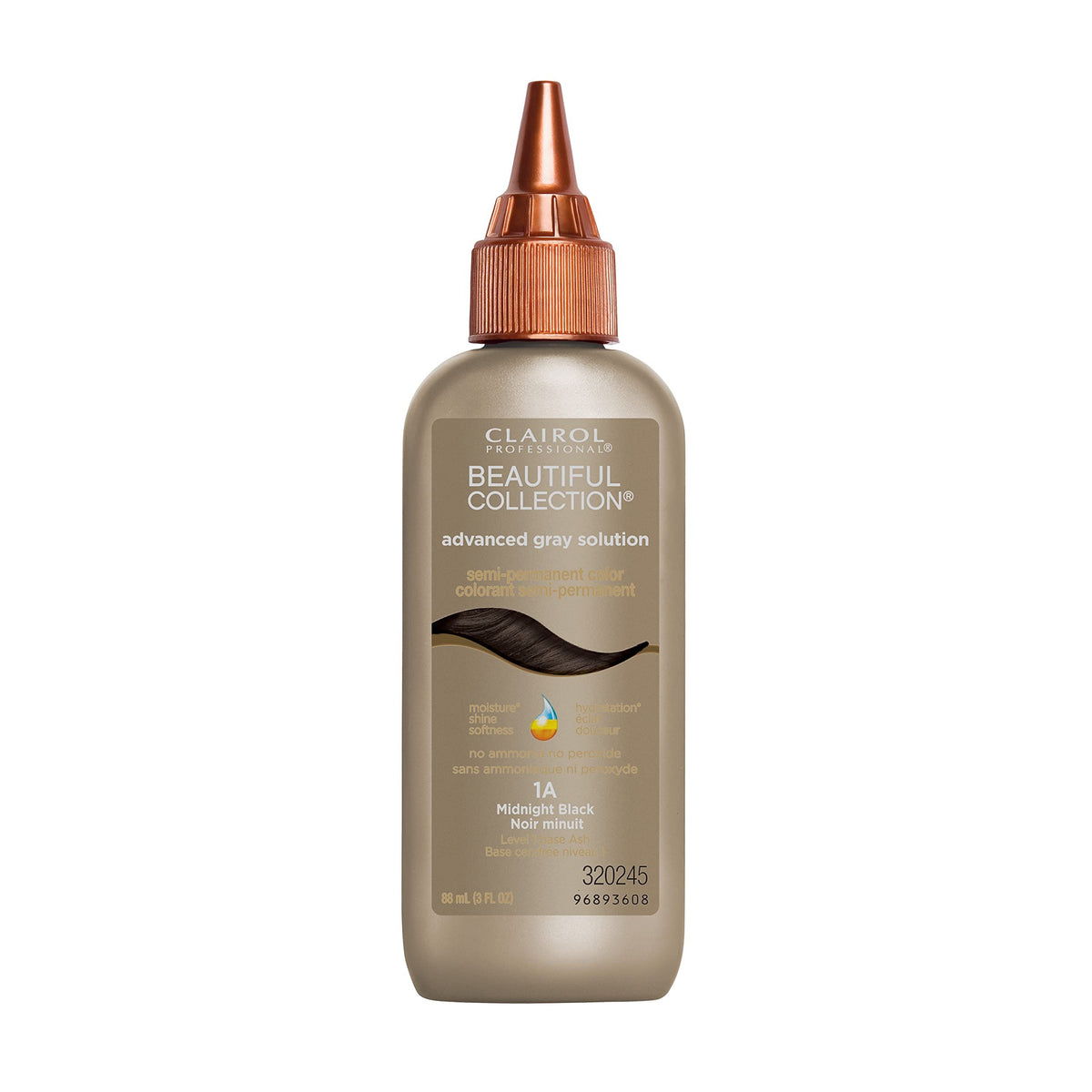Clairol Professional Beautiful Collection Advanced Gray Solutions, 1A Midnight Black, 3 oz. - Packaging May Vary Beauty & Personal Care Clairol Professional