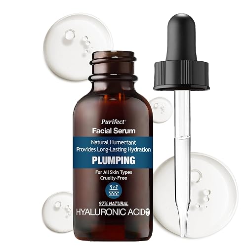 Purifect Hyaluronic Acid Plumping Facial Serum - Ultra Hydrating & Moisturizing Serum for Face, Balances Skin Texture, Vitamin E for Antioxidant Beauty & Personal Care Purifect by Symphony Beauty