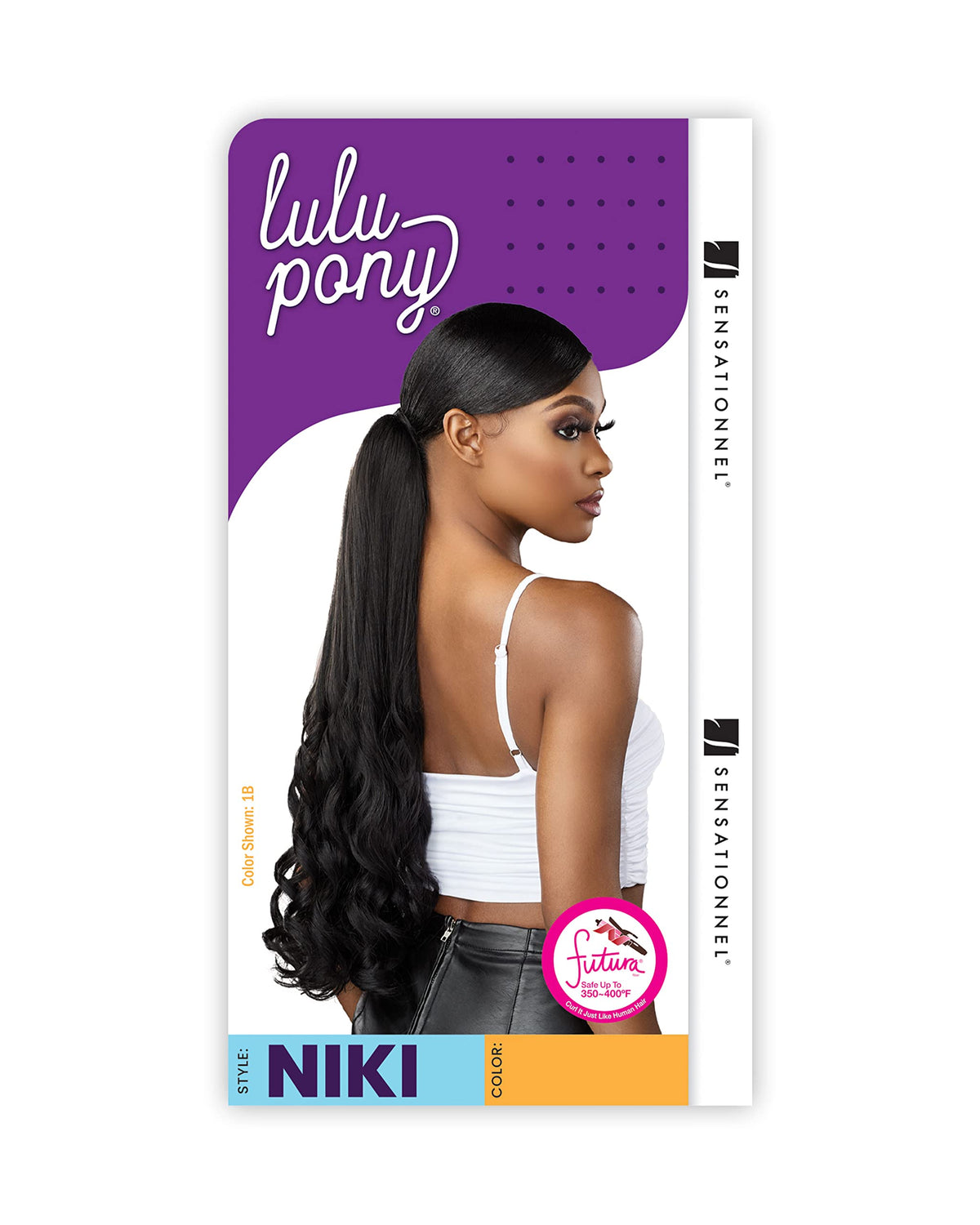 Sensationnel Lulu Pony Drawstring Ponytail - Long Ponytail Hair Extension - Lulu Pony NIKI (T2/27)