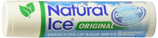 Mentholatum Natural Ice Lip Balm Original SPF 15 1 Each Beauty & Personal Care Mentholatum