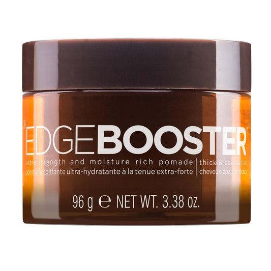 Style Factor Edge Booster Extra Strength & Moisture Rich Pomade | Strong Hold Edge Control Gel for Thick & Coarse Hair | High Shine, Non-Greasy Beauty & Personal Care Style Factor