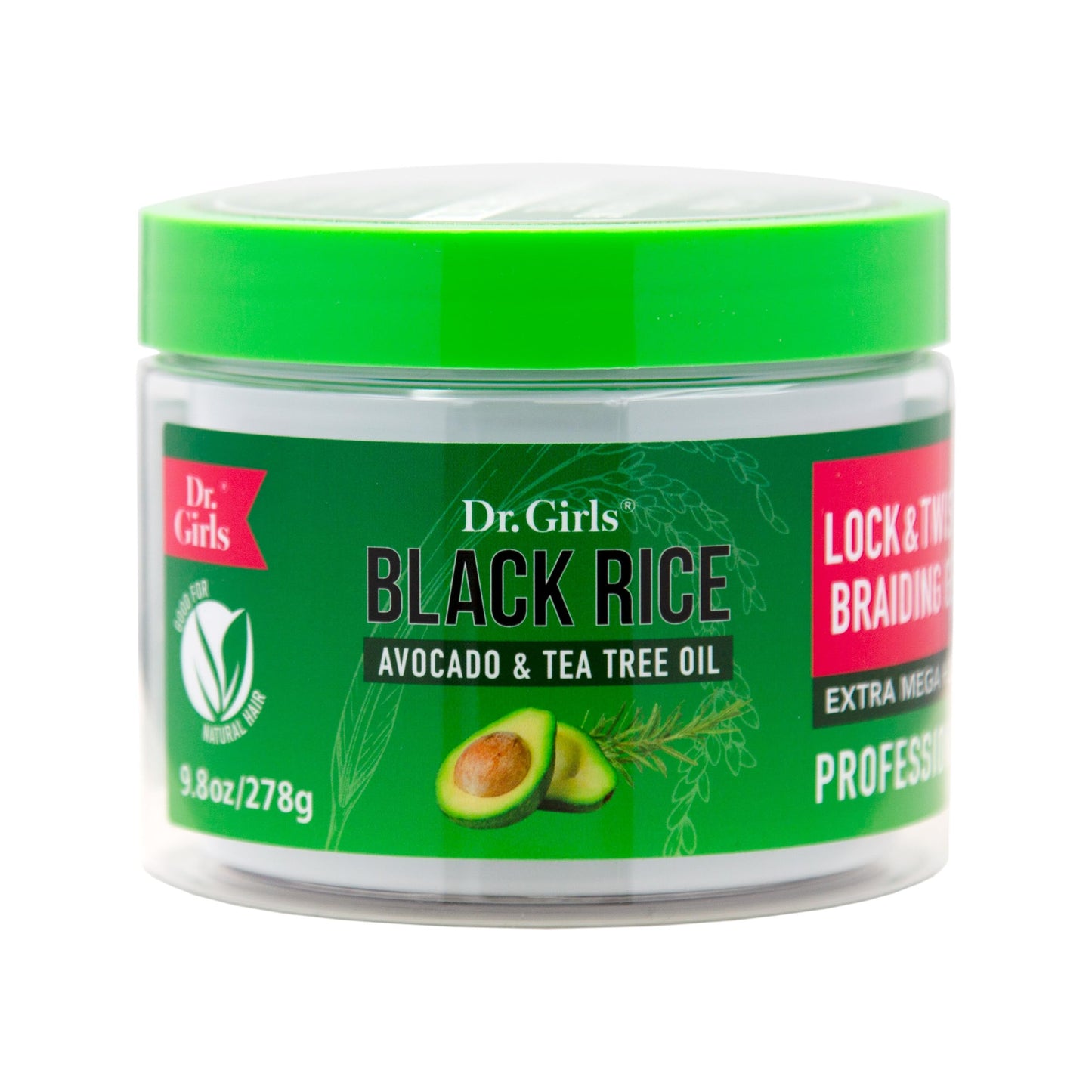 Dr Girls Super Grow Loc & Twists Braiding Conditioning Gel/9.8oz/ Extra Mega Hold (Avocado + Tea Tree) Beauty & Personal Care R&B Collection