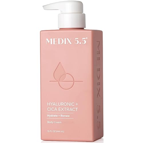 Medix 5.5 Hyaluronic Acid + Vitamin E Cream Body Lotion & Face Moisturizer | Hydrating Dry Skin Firming Lotion Minimizes Look Of Wrinkles, Stretch Beauty & Personal Care Medix 5.5