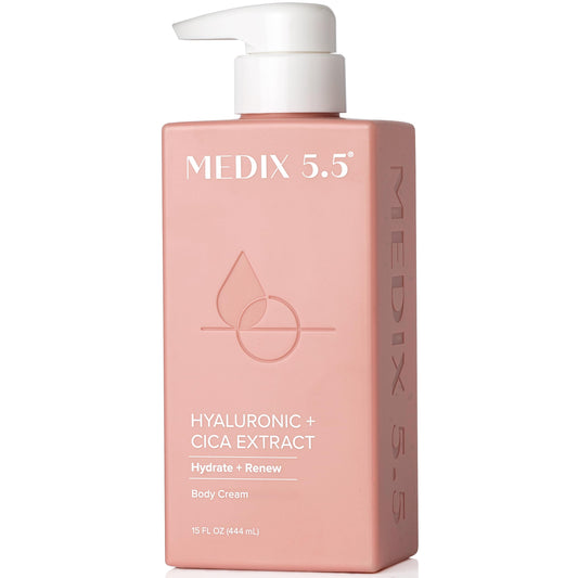 Medix 5.5 Hyaluronic Acid + Vitamin E Cream Body Lotion & Face Moisturizer | Hydrating Dry Skin Firming Lotion Minimizes Look Of Wrinkles, Stretch Beauty & Personal Care Medix 5.5