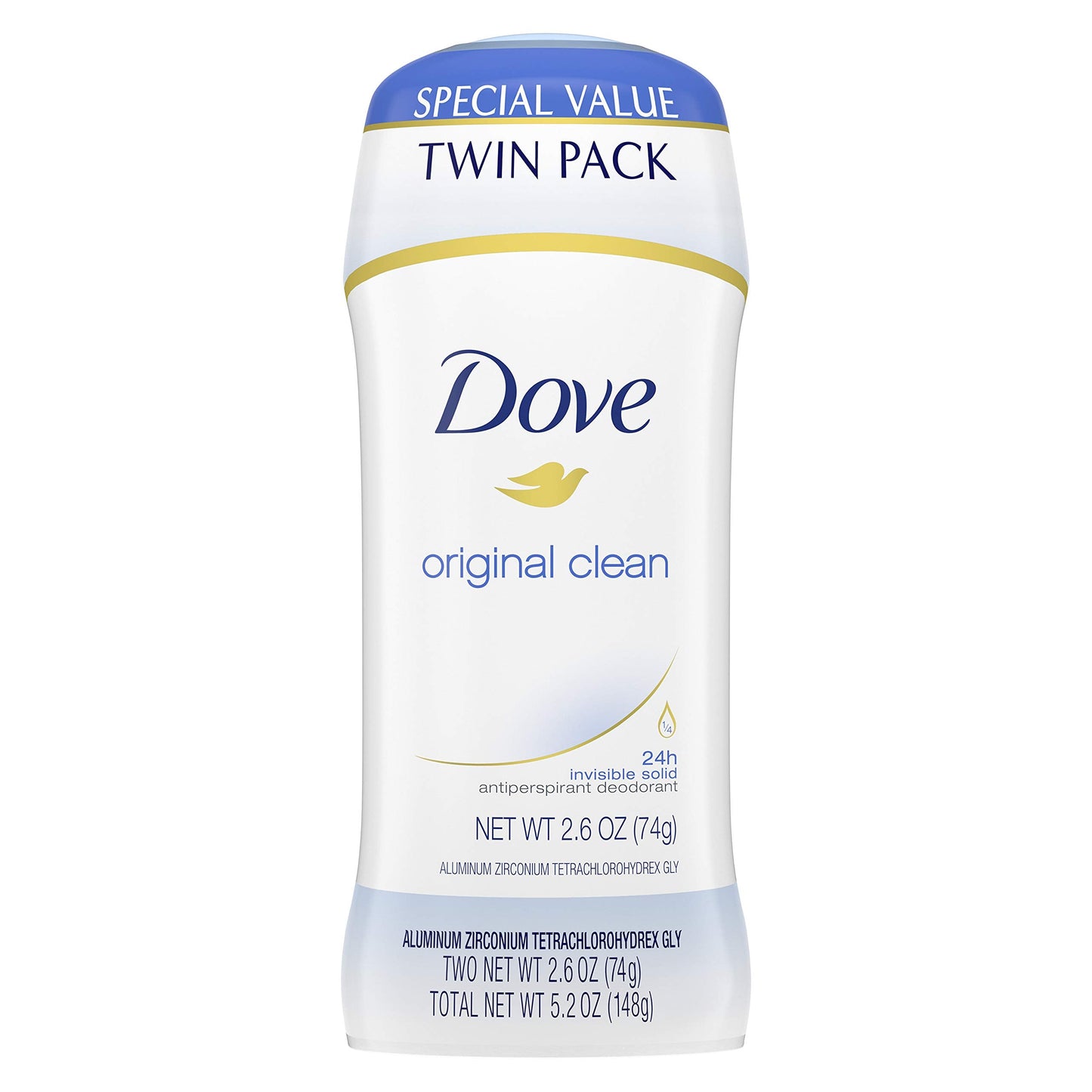 Dove Antiperspirant Deodorant 24-hour Sweat Protection Original Clean Deodorant for Women 2.6 oz, 2 Count Beauty and Personal Care Dove