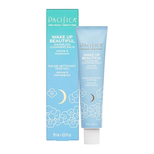 Pacifica Wake Up Beautiful Cleansing Balm & Makeup Remover - 2-in-1 Waterless Face Cleanser for Dry & Sensitive Skin, Hydrating No-Rinse Balm Beauty & Personal Care Pacifica