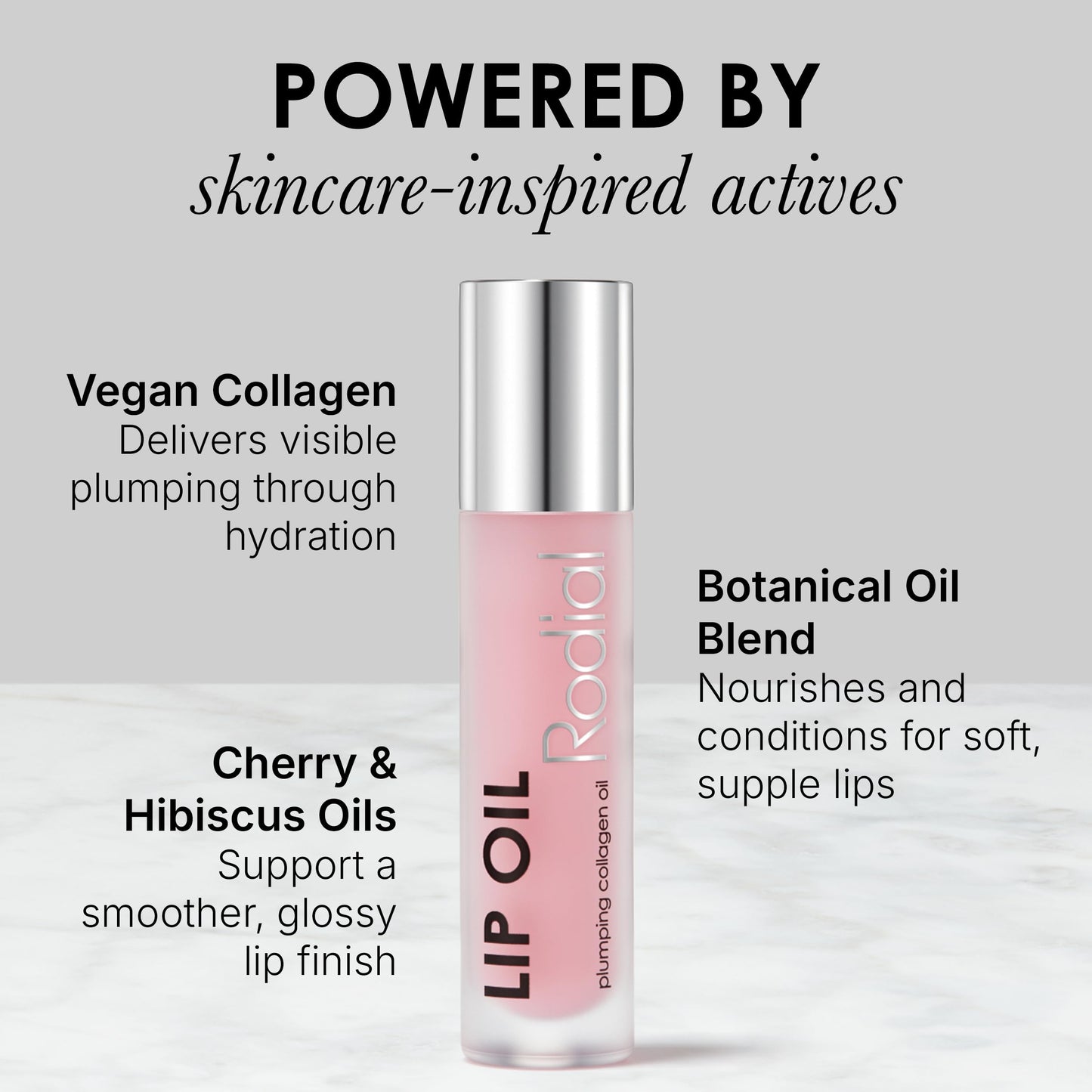 Rodial Plumping Collagen Lip Oil 0.14 fl oz, Hydrating Vegan Lip Oil for Fuller-Looking Lips, Nourishing Botanical Oils with Cherry, Jojoba Beauty and Personal Care Rodial