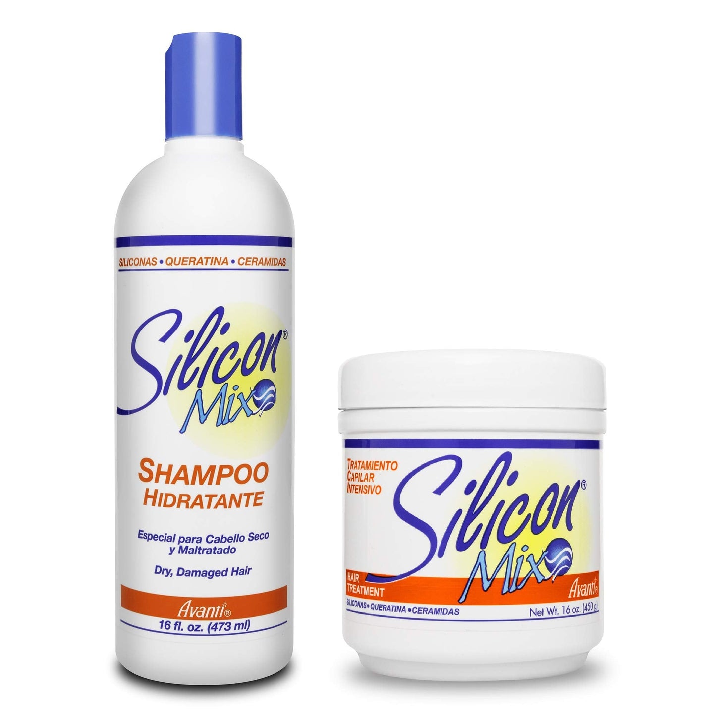 Silicon Mix Hair Treatment & Shampoo 16 oz Combo - Deep Conditioner & Intensive Treatment for Dry, Damaged & Brittle Hair - Moisturizing Formula Beauty & Personal Care Silicon Mix