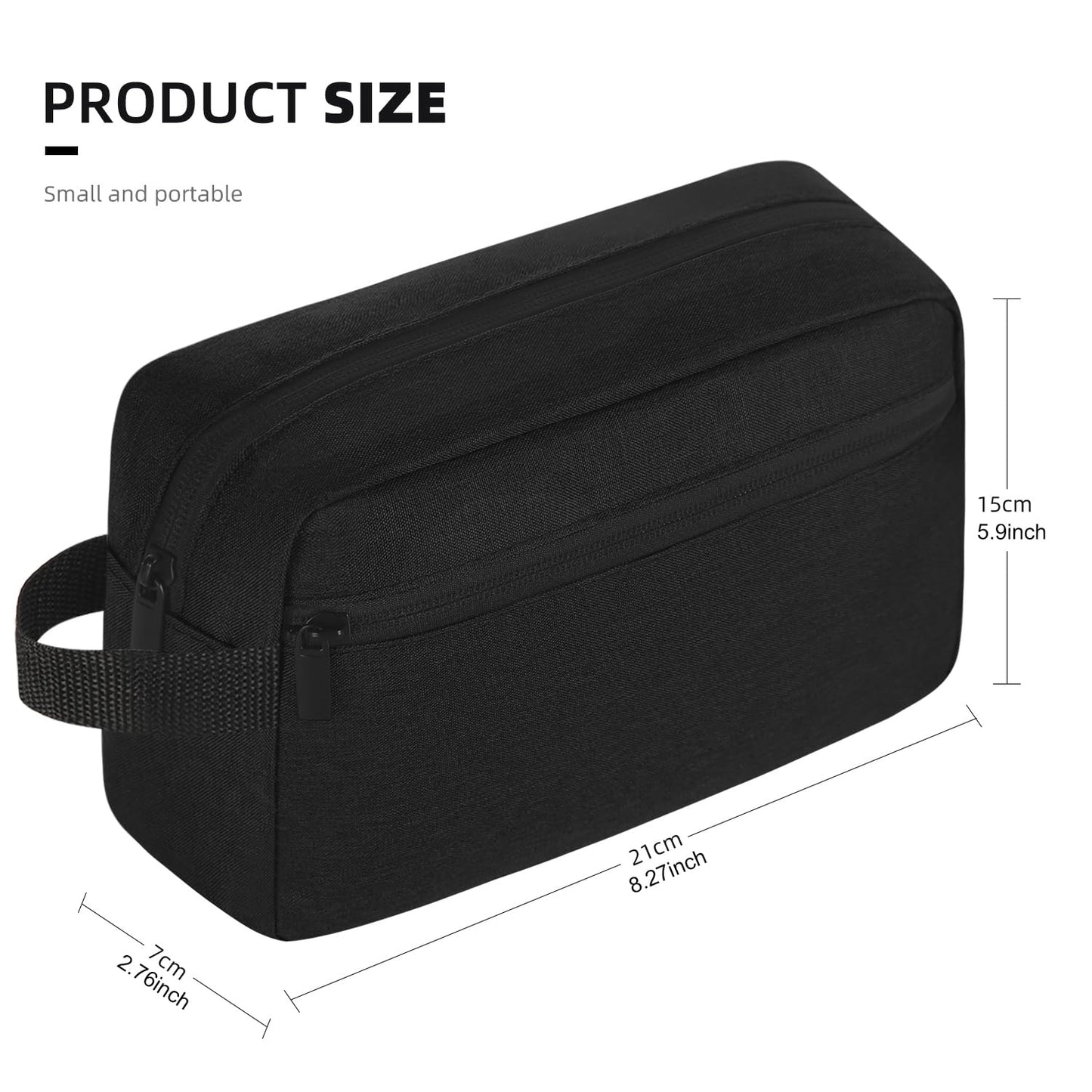 Icramsy Travel Toiletry bag Toiletry bag for women men Hanging Cosmetic bag Travel accessories for Women Men (Black) Beauty and Personal Care Icramsy
