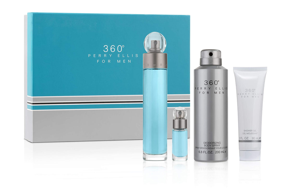Perry Ellis Fragrances 360 for Men 4-piece Gift Set Beauty & Personal Care Perry Ellis