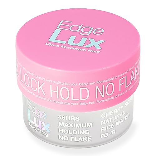 Lux Collection Edge Control Gel for 4C Hair - 48 Hour Maximum Hold Edge Control, Edge Lux with Castor Oil, Keratin & Biotin, Non-Flaking Styling Gel Beauty & Personal Care Lux Collection