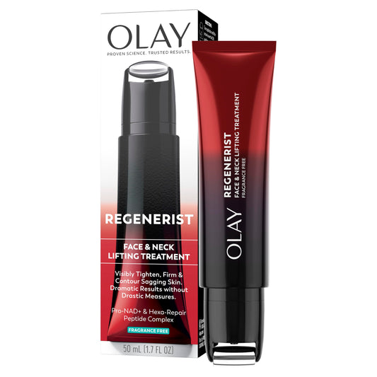 Olay Regenerist Neck and Face Roller, Neck Cream for Tightening and Firming, Anti-Aging Moisturizer for Women, Anti-Wrinkle Serum, Face Lift Cream Beauty & Personal Care Olay
