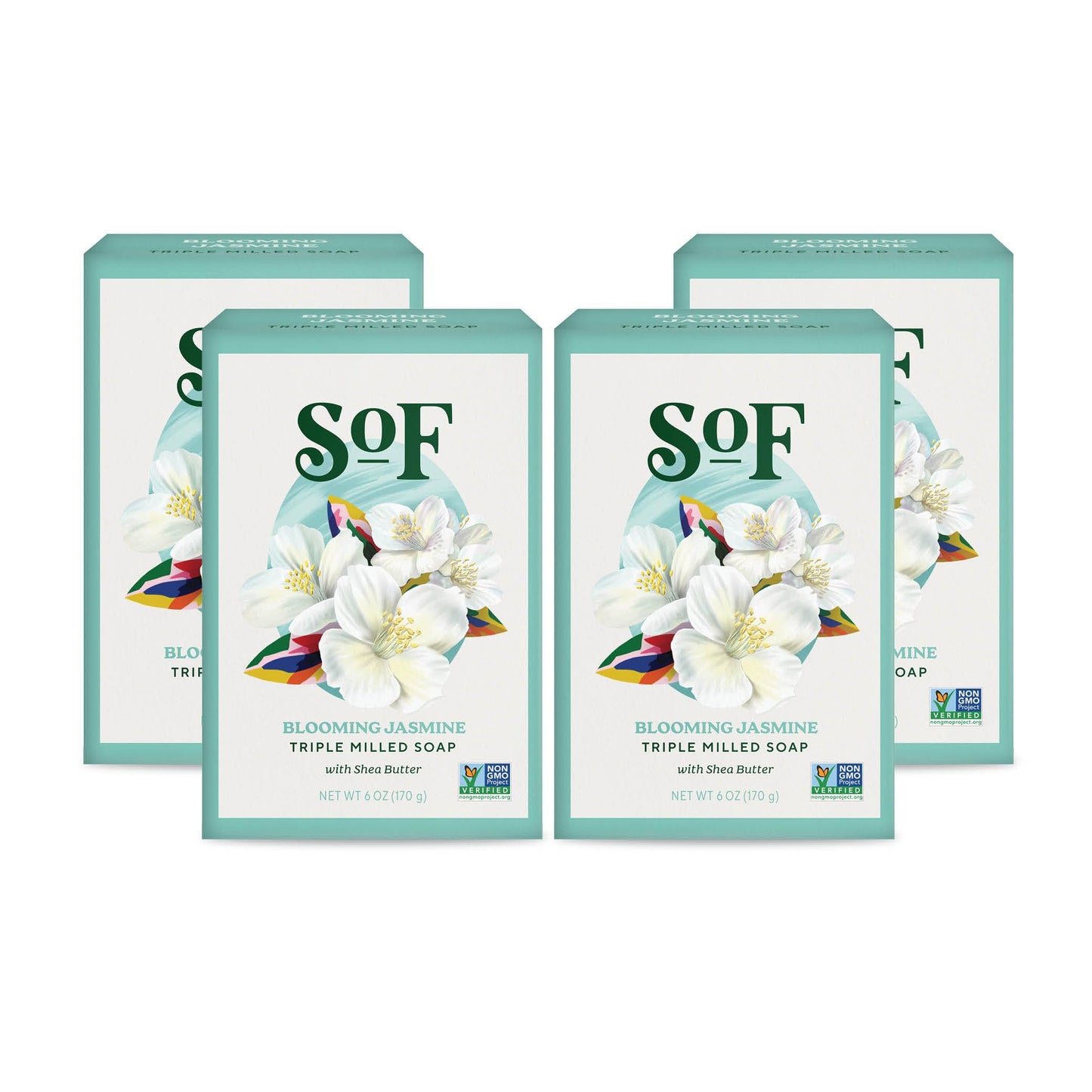 South Of France SoF Triple Milled Bar Soap - With Coconut Oil & Organic Shea Butter- Vegan & Non GMO- Free From Phthalates, Sulfates & Parabens Beauty & Personal Care South Of France