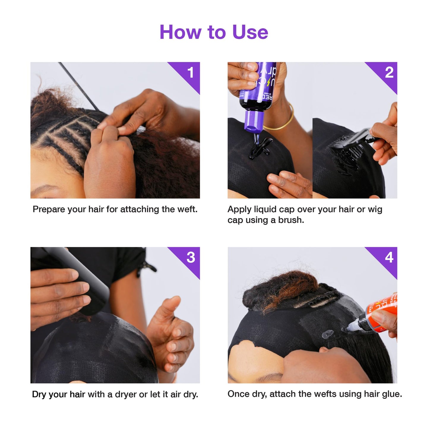 Red by Kiss Quick Dry Hair Protective Liquid Cap, Strong Lightweight Protection from Weaves Glue Damage, Fast Application, Quick Drying, & Easy Beauty & Personal Care Red by Kiss