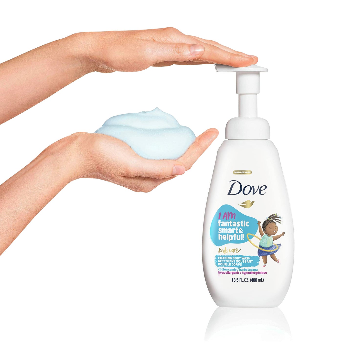 Dove Kids Care Foaming Body Wash For Kids Cotton Candy Hypoallergenic Skin Care 13.5 oz Beauty & Personal Care Dove