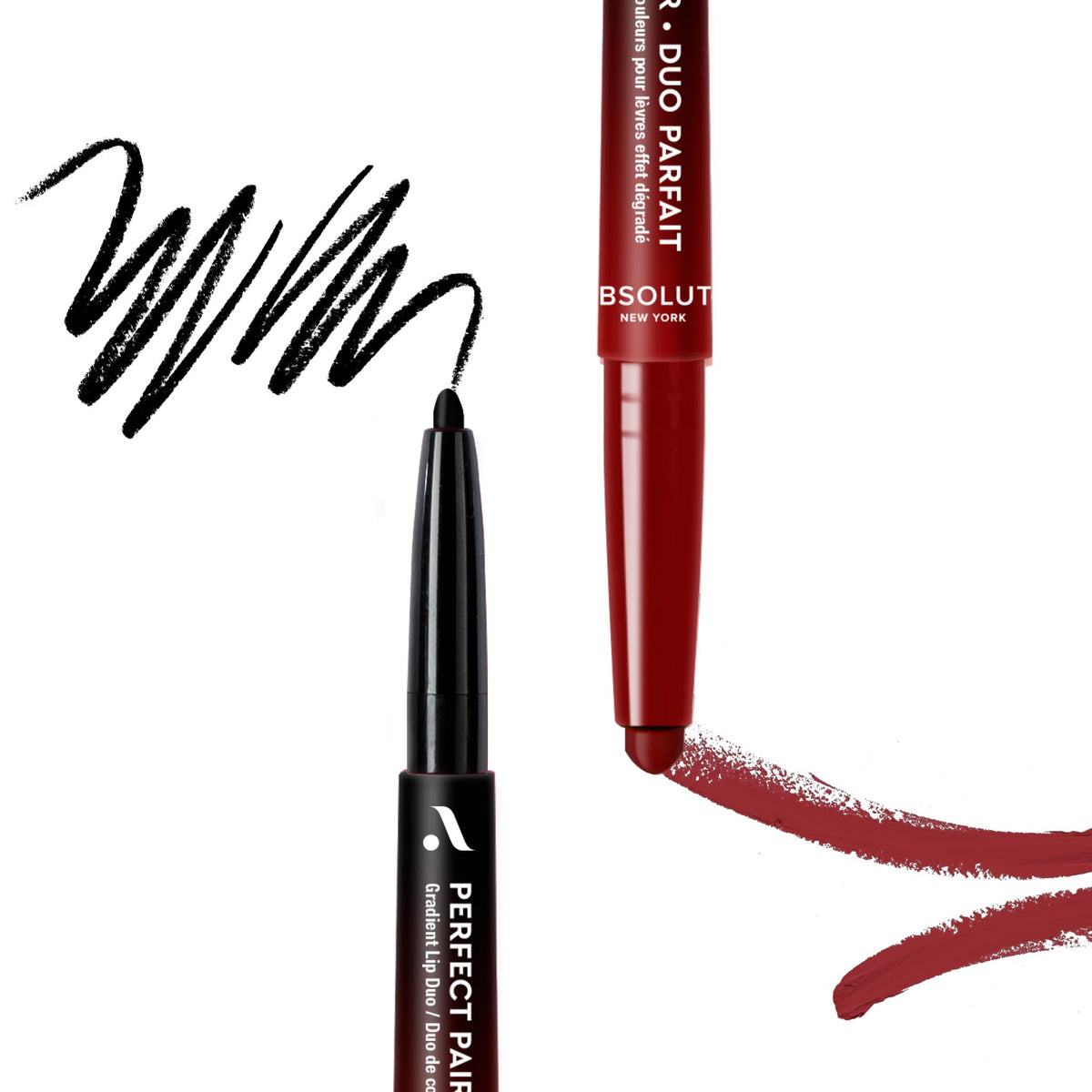 Absolute New York ALD09 Perfect Pair Lip Duo, Fuller and Poutier Lips, Deeper Shade For Lip Contouring, Satin Lipstick and Lip Liner Beauty & Personal Care Absolute New York