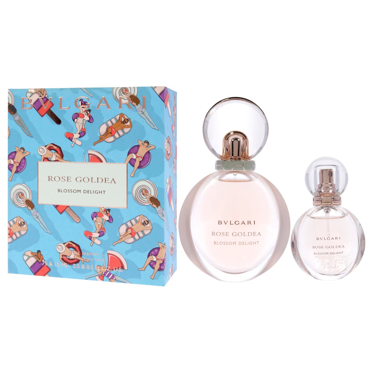 Bvlgari Rose Goldea Blossom Delight for Women - 2 Pc Gift Set 2.5oz EDP Spray, 0.5oz EDP Spray Beauty & Personal Care BVLGARI