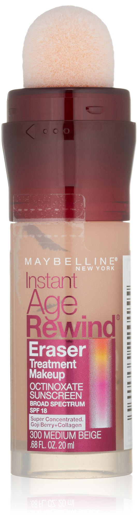 Maybelline Instant Age Rewind Eraser Treatment Makeup, Medium Beige, 0.68 Fl Oz