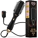 Professional Blowout Hair Dryer Brush, Black Gold Dryer and Volumizer, Hot Air Brush for Women, 60MM Oval Shape Beauty & Personal Care OMOteam