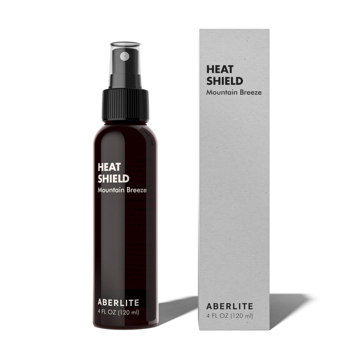 Aberlite Heat Shield Heat Protectant Spray, 4oz - Argan Oil Scent, Moisturizes, Softens and Protects Hair from Heat Damage, Made with 100% Natural Beauty & Personal Care Aberlite