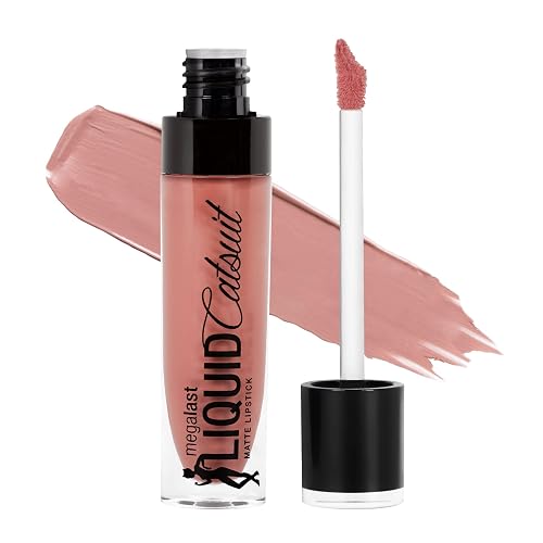 wet n wild Megalast Catsuit Matte Liquid Lipstick, Pink Nudist Peach | Lip Color Makeup | Moisturizing | Creamy | Smudge Proof Beauty & Personal Care wet n wild