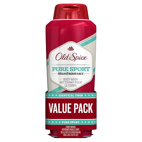 Body Wash for Men by Old Spice, High Endurance Body Wash Twin Pack, Pure Sport, 18.0 fl oz each Beauty & Personal Care Old Spice