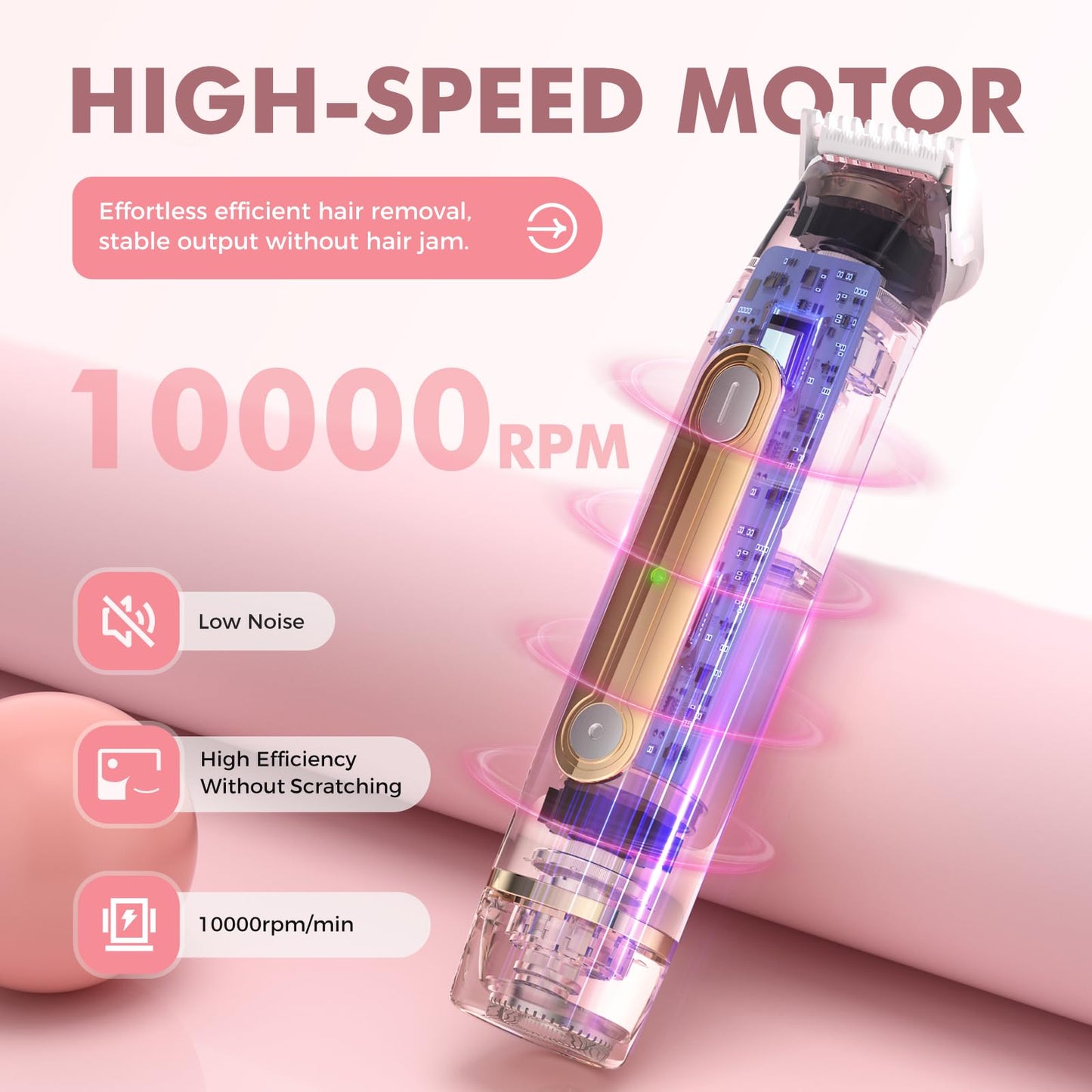 Bikini Trimmer for Women, 2-in-1 Electric Razor for Pubic Hair & Body - Painless Wet/Dry Shaver with IPX7 Waterproof, Rechargeable Cordless Groomer Beauty and Personal Care PVBKZ