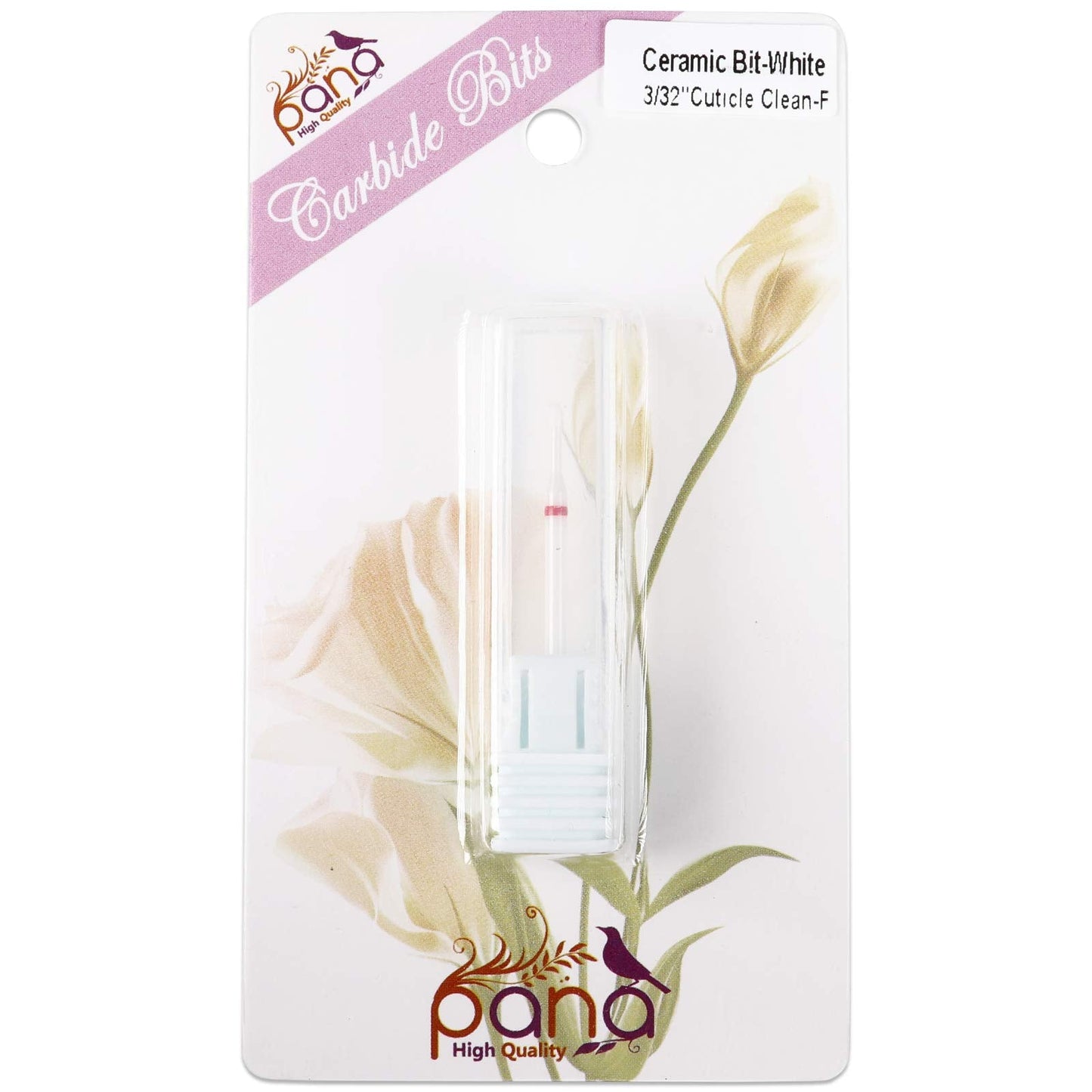 PANA 3/32" Cuticle Clean White Ceramic Nail Carbide Bit (Grit: Fine - F) Beauty & Personal Care PANA