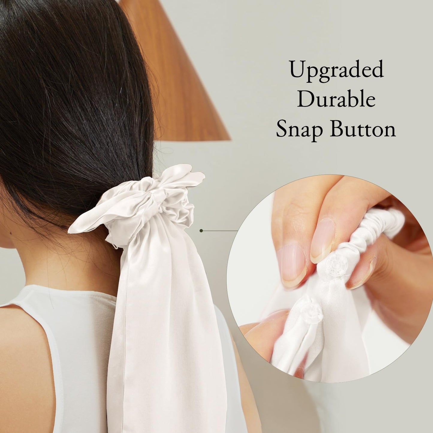 LILYSILK 100% Silk Bonnet for Sleeping & Daily Usage, 2-in-1 Silk Hair Ties with Silk Scrunchies for Long and Curly Hair Elastic Adjustable for Women Beauty and Personal Care LilySilk