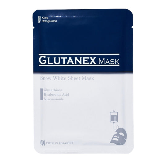 Glutanex Snow White Sheet Mask, 15 Sheets - Made In Korea Beauty & Personal Care Glutanex